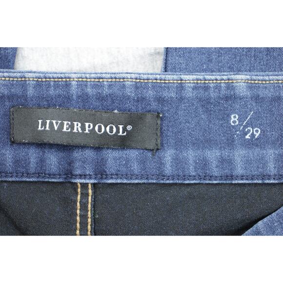 Liverpool Jeans Womens Size 8/29 Blue Pull On Ankle Legging Stretch Cotton Blend - Picture 3 of 8